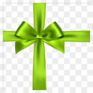 Green Ribbon Png Picture - Green Bow Vector Free Clipart