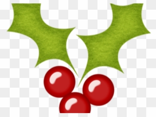 Berries Clipart Christmas - Clip Art - Png Download