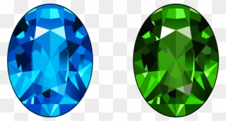 Diamond Blue Cliparts - Green Diamond Png Transparent Png