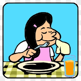 Operation "keep Sarah Healthy " 6 Meal Food Plan - Cartoon Girl Eating Breakfast Clipart