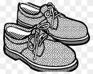Gym Shoes Clipart Girl Shoe - Shoe Clipart Black And White Png Transparent Png