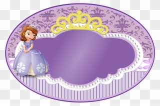 Elipse Princesa Sofia Cumplearantza - Placa Elipse Princesa Sofia Clipart