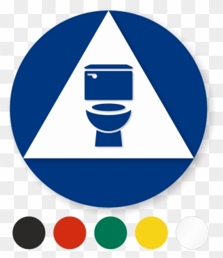 Zoom, Price, Buy - Gender Neutral Toilet Symbol Circle Clipart