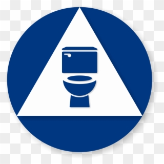 California All Gender Sintral Restroom Door Sign - Symbol Of Toilet Clipart