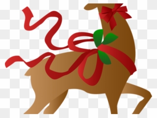 Elk Clipart Christmas - Transparent Reindeer Clipart - Png Download