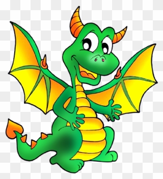 Cute Dragons Cartoon Clip Art Images All - Dragon Clipart - Png Download