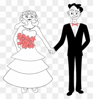 Marriage Looks Like This For Approximately Three Minutes - Pengantin Pria Vektor Clipart