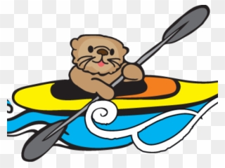 Otter Clipart Svg - Kayak Clipart - Png Download
