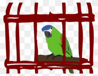 Cage Clipart Caged Bird - Bird Cage Clipart Transparent - Png Download