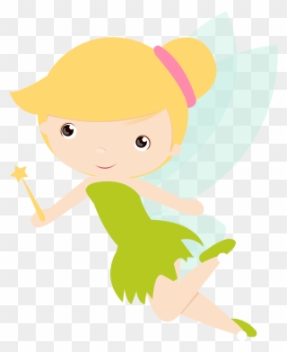 Peter Pan E Sininho - Cute Baby Fairy Png Clipart