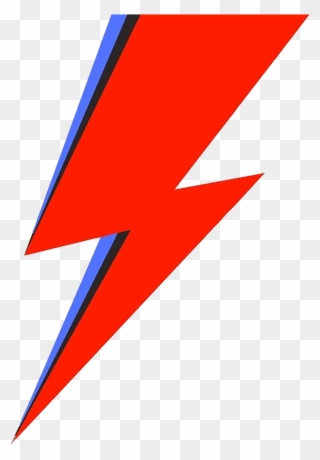Red Lightning Bolt Png - David Bowie Lightning Bolt Logo Clipart