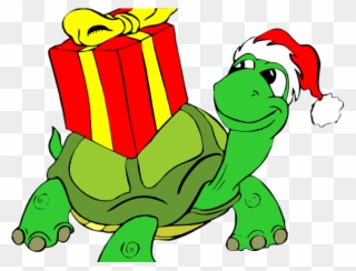 Reptile Clipart Christmas - Christmas Tortoise - Png Download