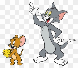 Cartoon Characters Tom And Jerry Brain Outline Thinking - Tom And Jerry Png Clipart
