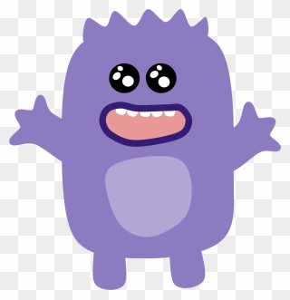 Medium Image - Cute Purple Monster Clipart