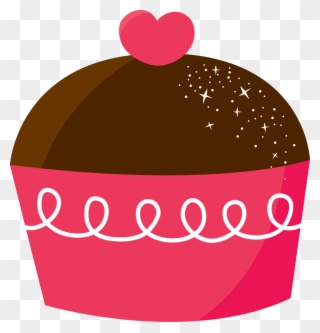 Icecream Clipart Valentine - Cupcake Animated - Png Download