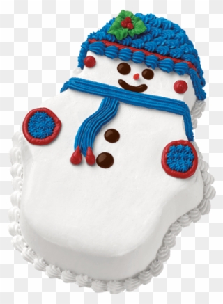 Carvel Snowman Ice Cream Cake Clipart