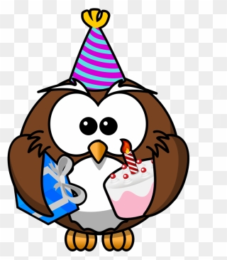 Image For Owl Party Animal Clip Art - Cartoon Owl - Png Download