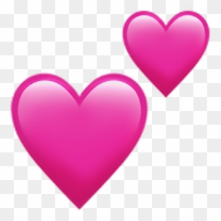 Two - Pink Heart Emoji Png Clipart