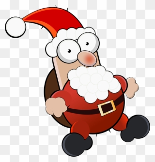 Weihnachten Cartoon - Weihnachtsmann Bild Für Whatsapp Clipart