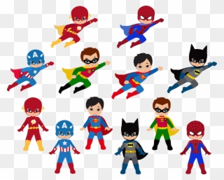 19 Free Superhero Vector Library Download Huge Freebie - Superhero Clipart - Png Download