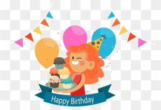 Clip Free Cake Happy To You - Png Birthday Vector Material Transparent Png