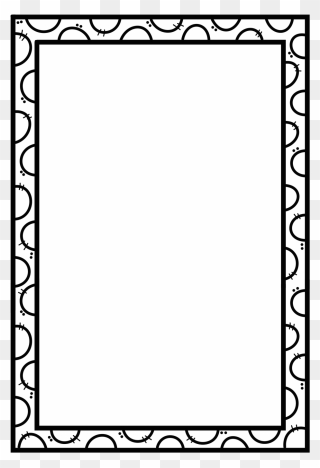 Newspaper Clip Templates - Black And White A4 Border - Png Download