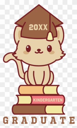 Custom Graduation Kitty Banner - Kawaii Animals Cute Cartoon Clipart
