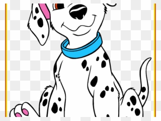 Dalmation Clipart Small Puppy - 101 Dalmatians Puppies Drawings - Png Download