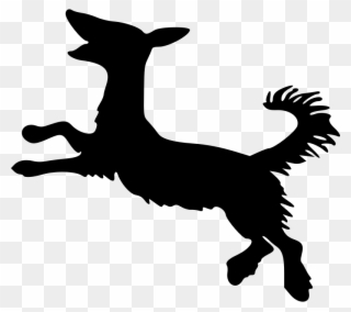 Clipart Dog Silhouette - Arthur Rackham Dog Silhouettes - Png Download