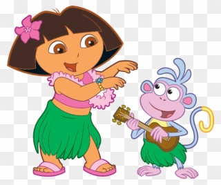 Dora La Exploradora Luau Theme, Luau Party, Diy Party, - Dora And Boots Clipart