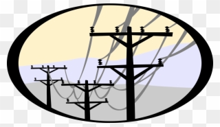 Vector Illustration Of Electrical Energy Transmission - Illustration Of Electrical Energy Clipart