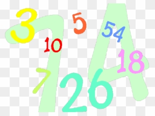 Microsoft Clipart Cybart - Math Numbers - Png Download