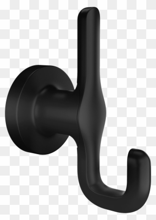 Studio S Robe Hook In Matte Black - Pipe Clipart