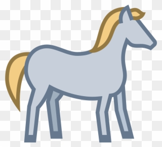This Icon Represents A Horse - Horse Rider Icon Free Clipart