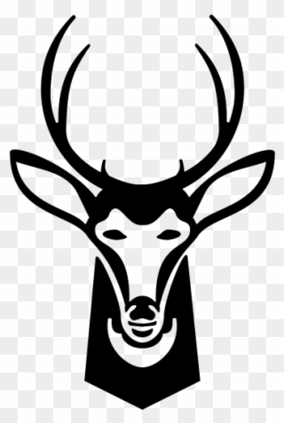 Mule Deer Rubber Stamp - Mule Deer Silhouette Transparent Clipart