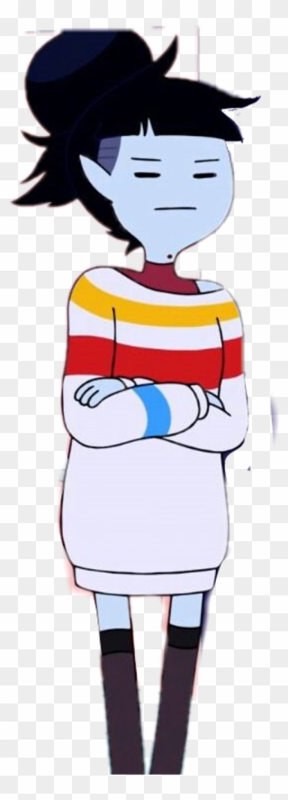 Marceline Wearing Bubblegum's Sweater Clipart