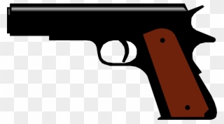 Vector Illustration Of Gun Weapon Shoots Bullets Under - Arma Vetor Png Clipart