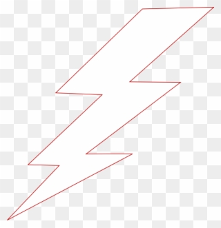 Lightning White Clip Art At Clker - Retro Lightning Bolt - Png Download