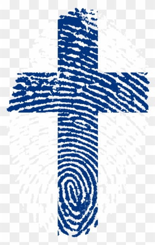 Finland Flag Fingerprint Country 654781 - Trinidad Fingerprint Clipart