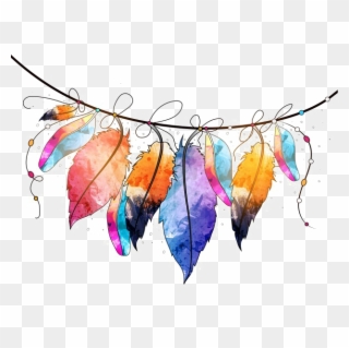 Abstract Watercolor Png Picture - Feathers Design Clipart