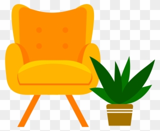 Sofa Bonsai Life Leisure Png And Vector Image - Club Chair Clipart