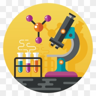 Microscope Clipart Home Science - Microscope And Beaker Png Transparent Png
