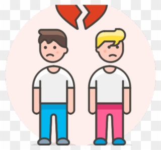 Break Up Clipart Couple Fight - Icono Gay Png Transparent Png