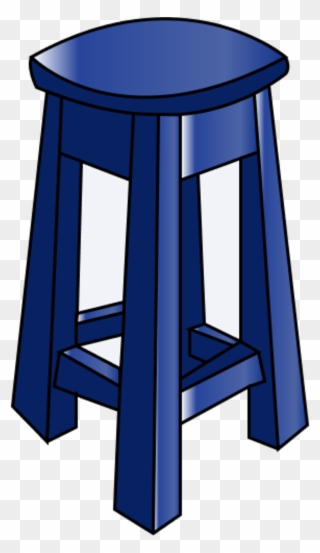 Wooden Bar Chair - Stool Clipart - Png Download