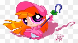 Blossom Bo Peep Cosplay Colored By Jerimin Ⓒ - Powerpuff Girls Blossom Files Clipart