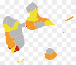 Carte De La Répartition Des Monuments Historiques En - Communes Guadeloupe Clipart