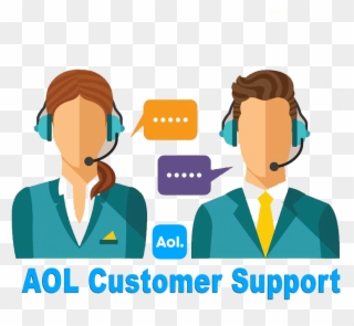 Aol Customer Service Uk - Call Center Agents Infographic Clipart