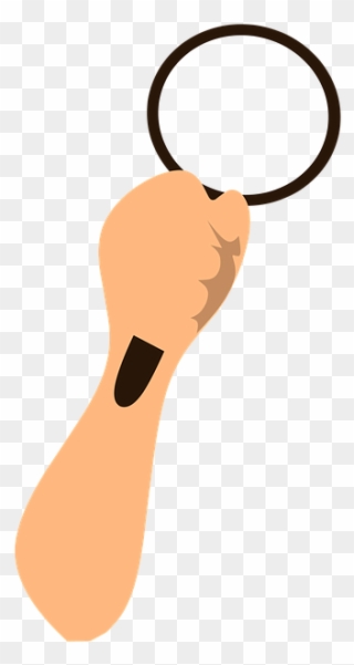 Magnifying Glass With Hand Png Clipart