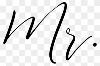 Mr - - Calligraphy Clipart