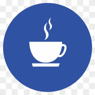 Kaffebar Icon - Notice Board Blue Background Icon Clipart